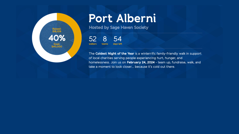 Read more about the article Getting Ready for the Coldest Night of the Year in Port Alberni